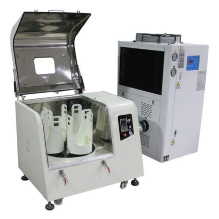 broyeur planétaire à circulation, refroidi par air et à basse température