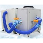 broyeur planétaire à circulation, refroidi par air et à basse température