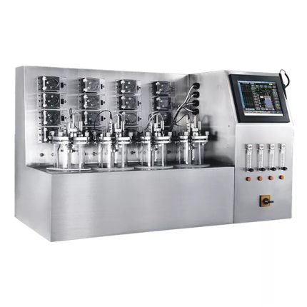 système de bioréacteurs à fermenteurs en verre parallèles multiples